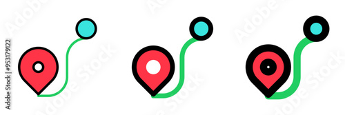 Editable route tracker vector icon. Part of a big icon set family. Perfect for web and app interfaces, presentations, infographics, etc