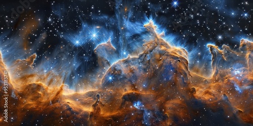 Exploring vibrant cosmic clouds and star formations captured by space telescopes photo