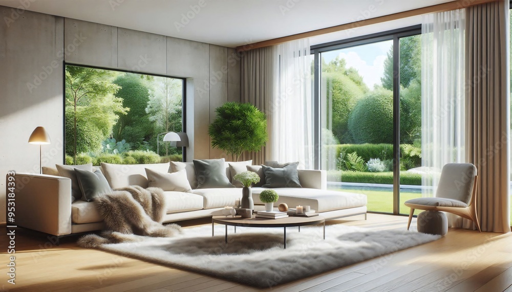 Obraz premium luxury living room