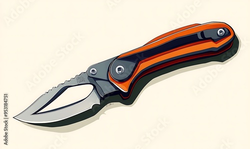Wallpaper Mural Graphic of a sharp-bladed cutter designed Torontodigital.ca