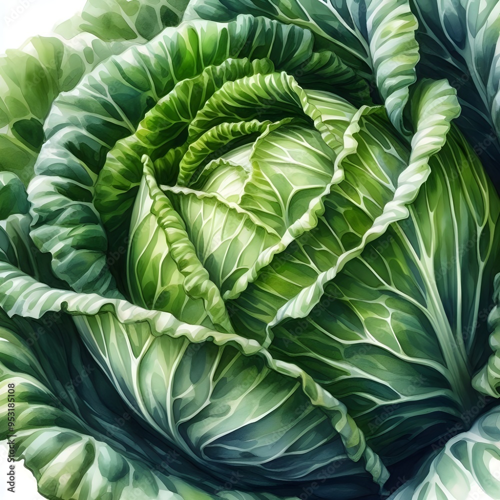 Obraz premium Cabbage illustration design