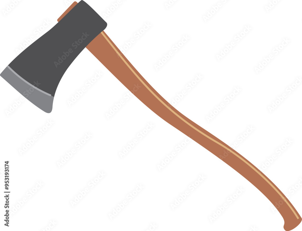 Axe cartoon icon. Handyman tool. Lumberjack equipment Axe cartoon icon. Handyman tool. Lumberjack equipment