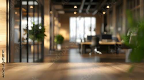 Wallpaper Mural blurred office background illustration Torontodigital.ca