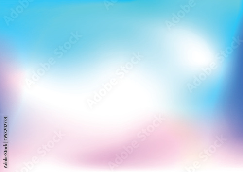 Abstract light blue pastel gradient color background. blurred light fuzz colorful gradient background. vector soft horizontal backdrop. illustration vector design background.
