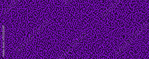 Organic turing background. Monochrome pattern for cover, banner or poster. Diffusion natural texture with different random shapes. Vector illustration.