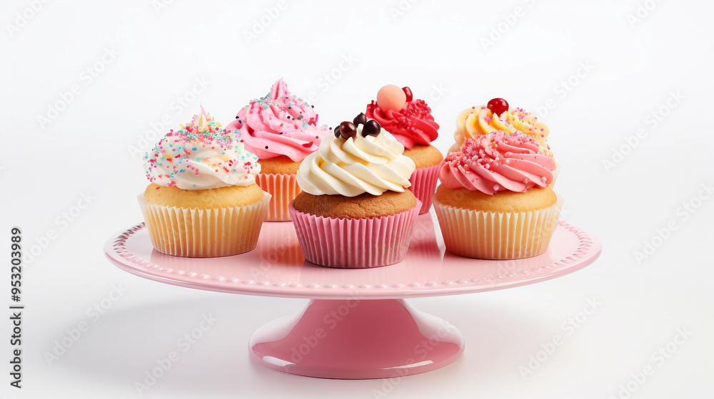 close up view of various sweet cupcakes close up view of various sweet cupcakes