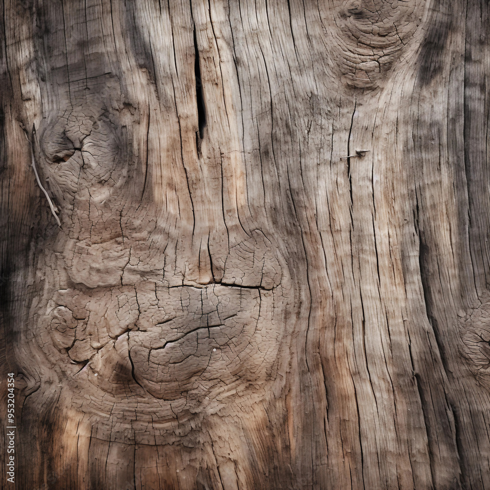 Close-up Image of Rough Weathered Wooden Plank Close-up Image of Rough Weathered Wooden Plank