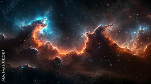 A cosmic landscape with neb...