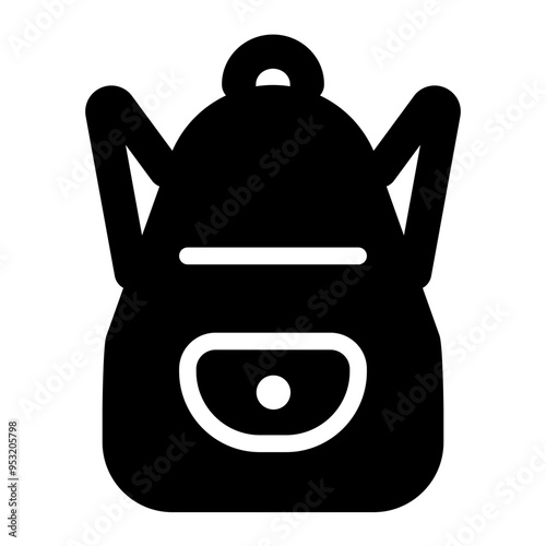 backpack, bag, women, fashion, female, lifestyle solid or glyph icon