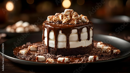 A delicious chocolate cake ...