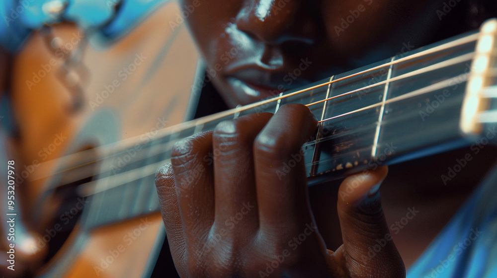 A close-up of the girlâs fingers gently tapping along to the rhythm as she sings, showing her connection to the music. A close-up of the girlâs fingers gently tapping along to the rhythm as she sings, showing her connection to the music.