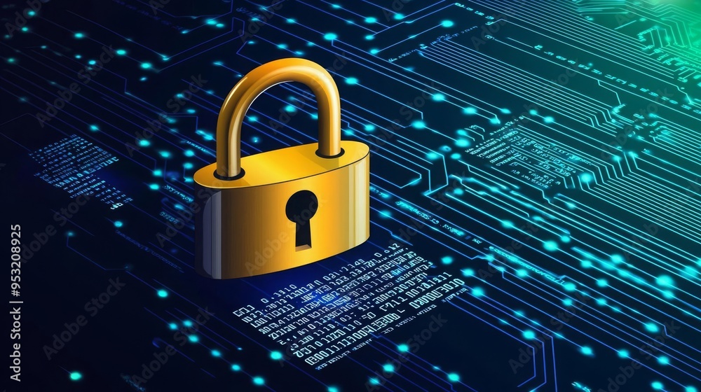 Personal data protection act or PDPA concept PDPA concept with a shield and digital lock, data protection emphasis, flat design illustration Personal data protection act or PDPA concept PDPA concept with a shield and digital lock, data protection emphasis, flat design illustration