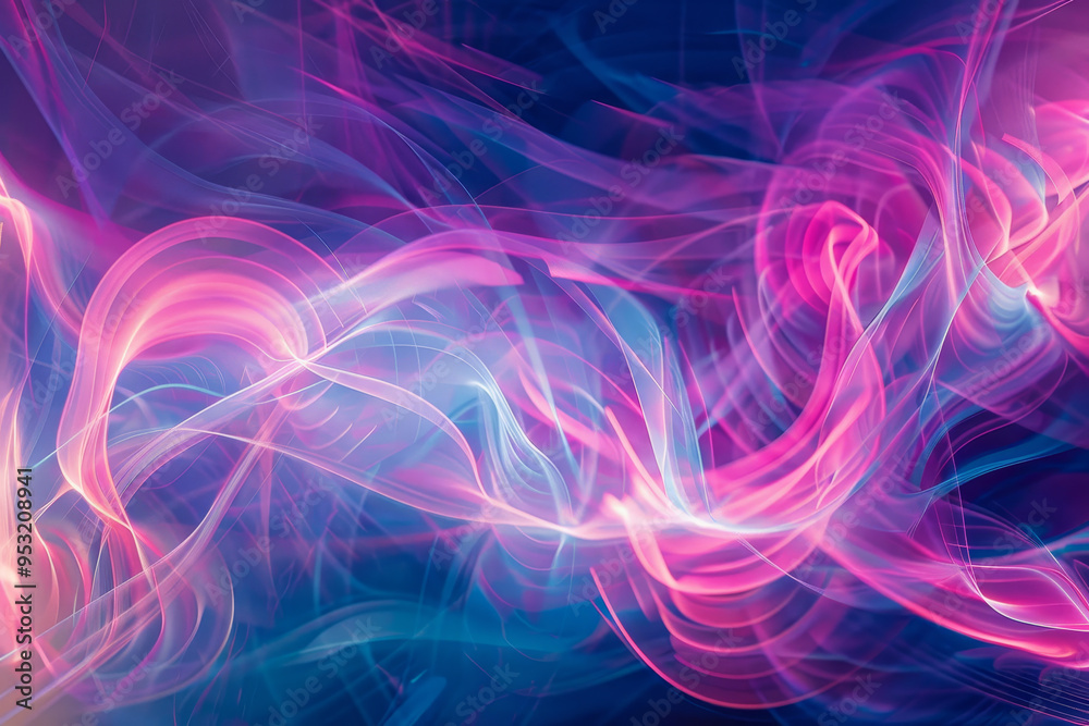 Obraz premium A colorful, swirling background with pink and blue hues