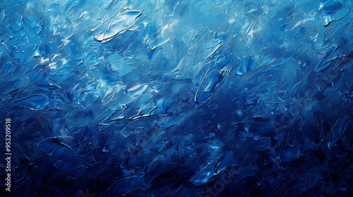 Wallpaper Mural A blue ocean with a lot of brush strokes Torontodigital.ca