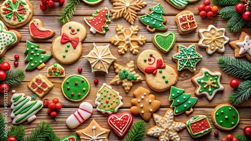 Christmas cookies collection for holiday baking celebration