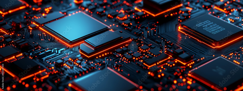 Obraz premium Futuristic Circuit Design