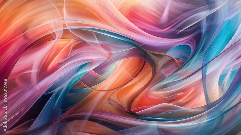 Fototapeta premium pastel spiral wallpaper