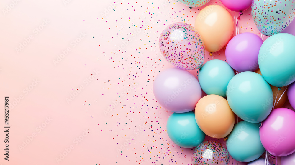 birthday background theme with balloons and free space for your text, high definition image birthday background theme with balloons and free space for your text, high definition image