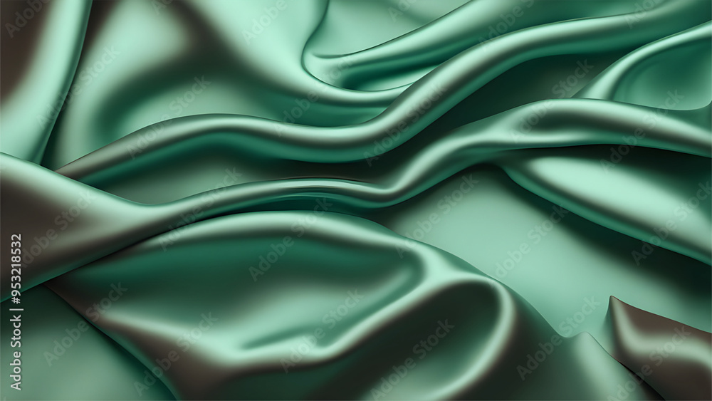 Obraz premium background mint green and dark brown smoothy texture 