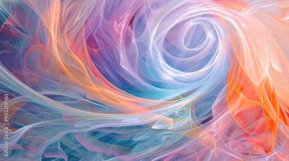 Obraz premium pastel spiral wallpaper