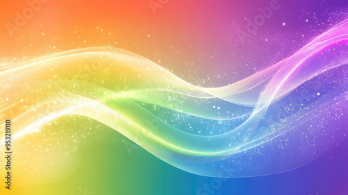 vibrant abstract rainbow wave background for design projects and artistic creations, extremely detailed image