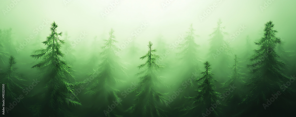 Mysterious forest shrouded in fog, featuring lush green trees and an enchanting atmosphere, perfect for nature-themed projects. Mysterious forest shrouded in fog, featuring lush green trees and an enchanting atmosphere, perfect for nature-themed projects.