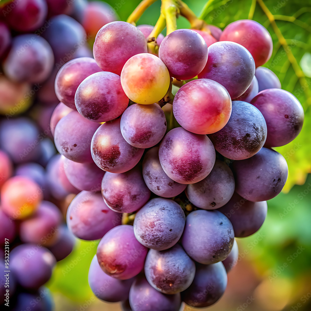close-up of pink grapes adorned with water droplets close-up of pink grapes adorned with water droplets