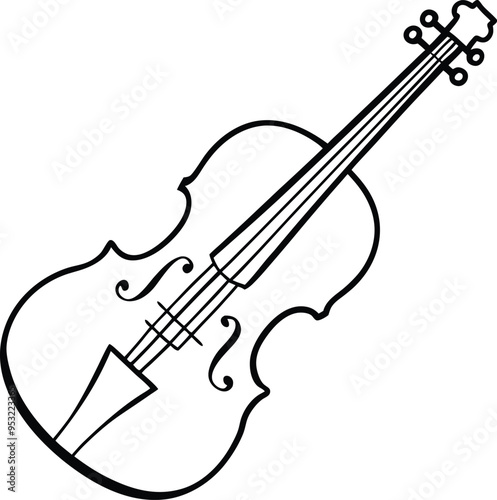 Violin vector art