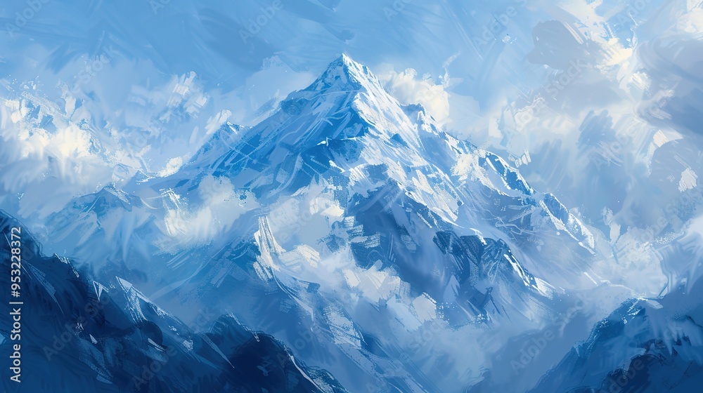 Obraz premium snow capped mountain wallpaper