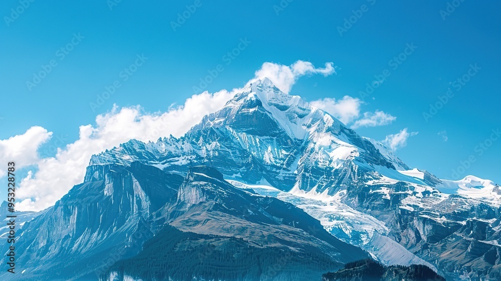 Obraz premium snow capped mountain wallpaper