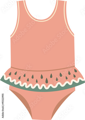 Cute girlish bodysuit. Newborn child onesie icon