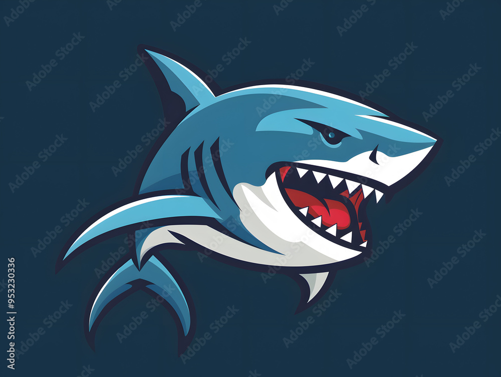 Illustration of a toothy shark. Neural network AI generated art Illustration of a toothy shark. Neural network AI generated art