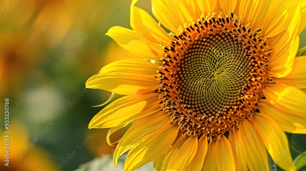 Obraz premium sunflower close up wallpaper