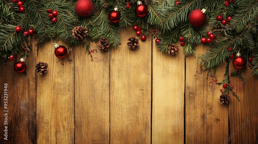Xmas greeting on wood Xmas greeting on wood