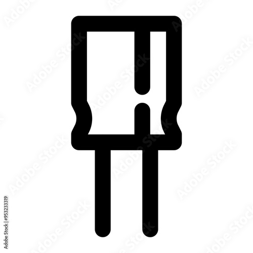 capacitor, condenser, electric, physics outline icon