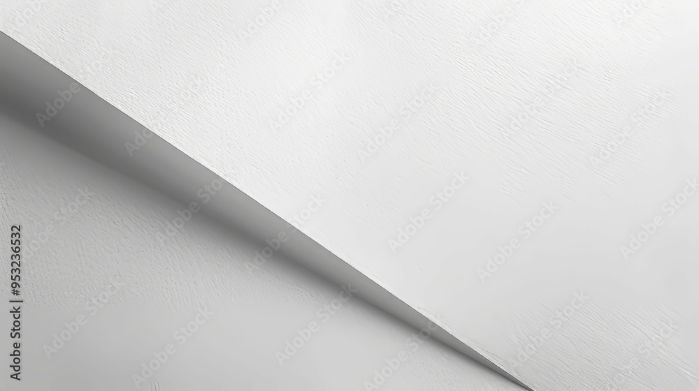 White Paper With Diagonal Fold and Texture