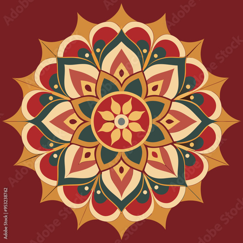 Textile Mandala pattern design