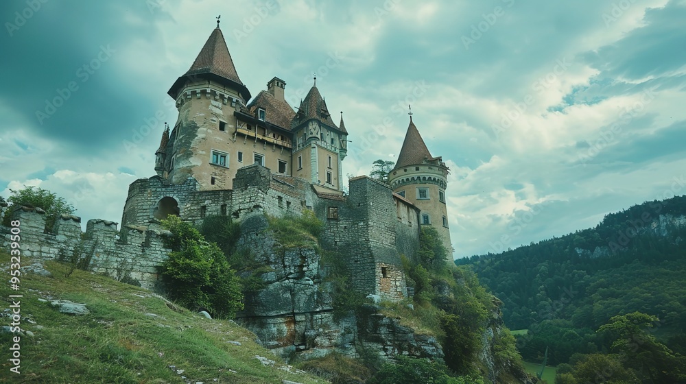 Obraz premium historic castle wallpaper