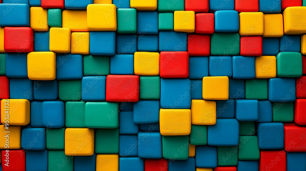 Abstract background of colorful blocks. Abstract background of colorful blocks.
