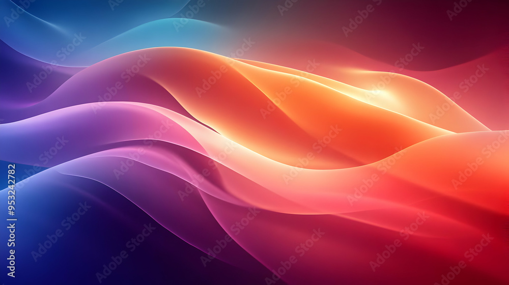 Fototapeta premium Abstract background with vibrant colors and wavy lines.