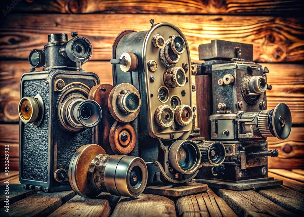 classic old movie cameras evoke tactile textures and nostalgic warmth classic old movie cameras evoke tactile textures and nostalgic warmth