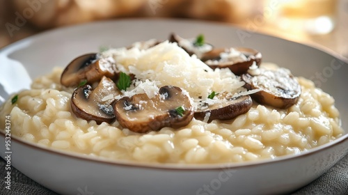 creamy risotto with mushrooms 