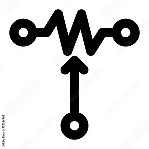 potentiometer, ieee, resistor, electrical, electronic outline icon photo