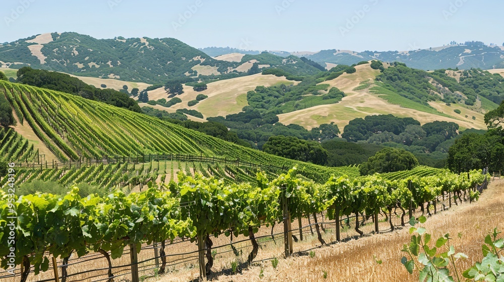 Fototapeta premium Hills and mountain wallpaper