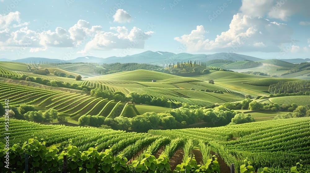 Fototapeta premium Hills and mountain wallpaper