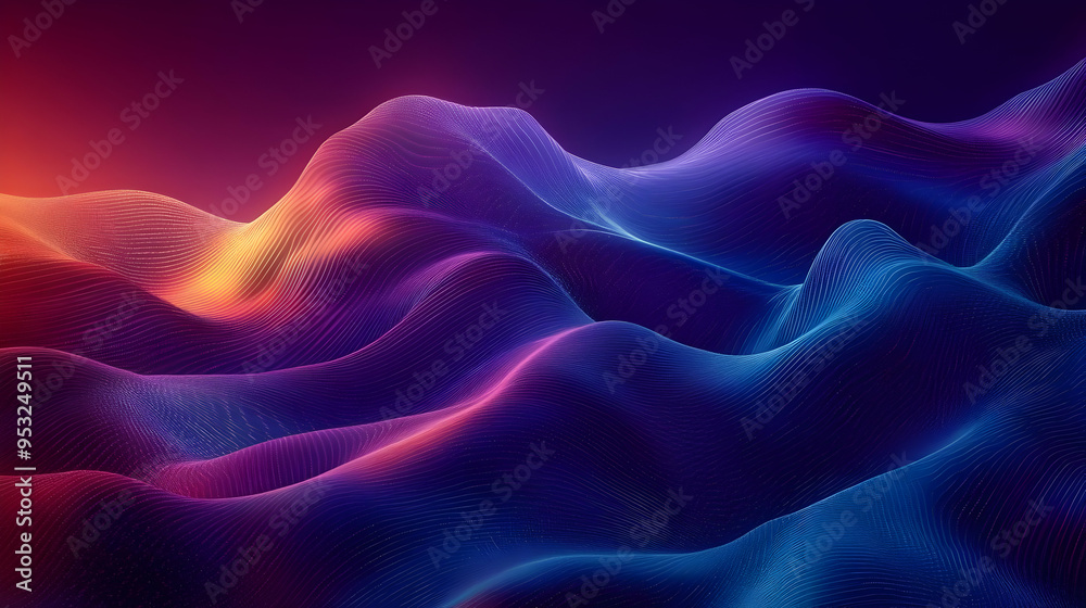 Abstract glowing wave background with vibrant color gradients. Abstract glowing wave background with vibrant color gradients.