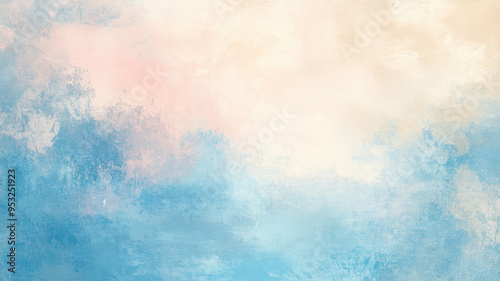 abstract painting background - blue, pink, and beige colors, detailed hyper realistic image