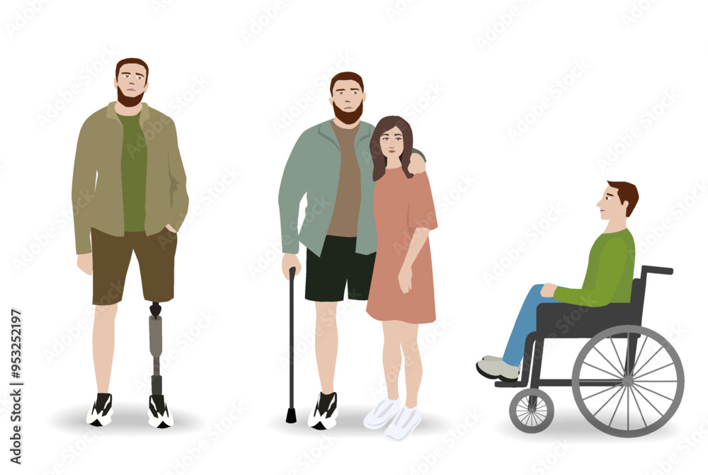person with a disability on a prosthesis person with a disability on a prosthesis