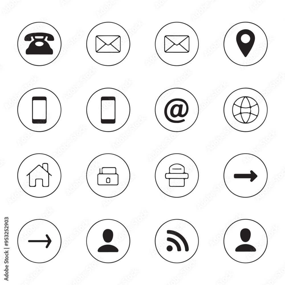 Minimalist Icon Design Collection for Digital Interfaces Minimalist Icon Design Collection for Digital Interfaces