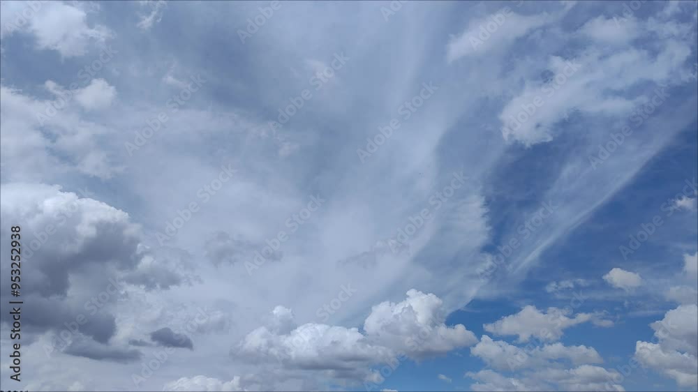 Cirrus clouds cover everything in the afternoon Cirrus clouds cover everything in the afternoon